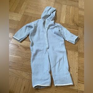 Siskin Baby Hooded Fleece One-Piece Jacket - Light Blue 9-12 months